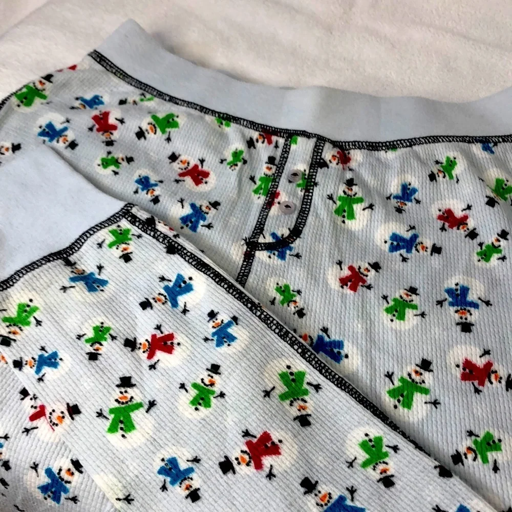 Xmas PJ woman pajamas Christmas snowmen loungers
